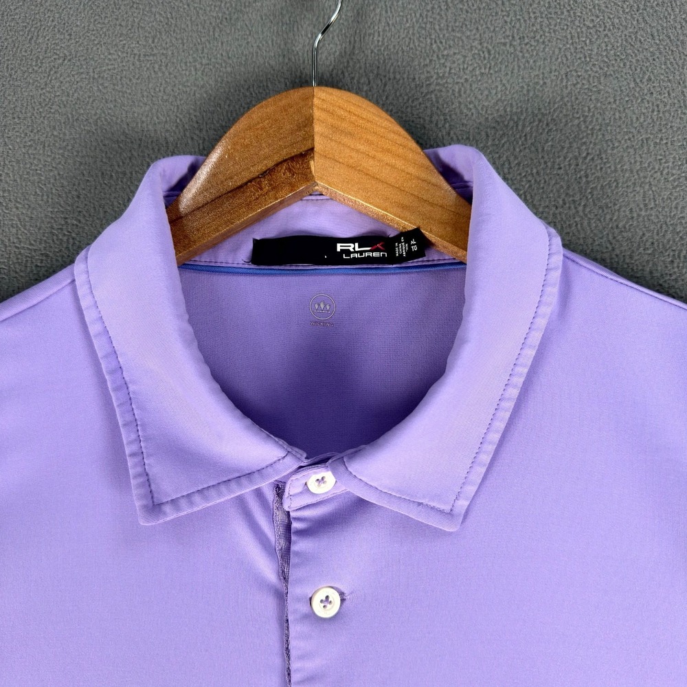 RLX Ralph Lauren Polo Shirt Mens XL Lavender Purple Ridgemoor Country Club Golf - Picture 4 of 11